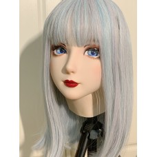 Handmade Female/Girl Resin And Latex Hood Full Head Japanese Cartoon Character Cosplay Kigurumi Doll Mask Crossdresser Doll